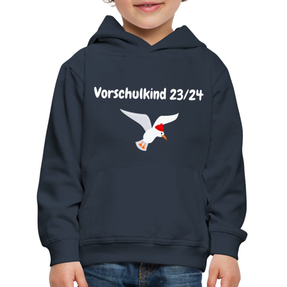 Kinder Premium Hoodie - Vorschulkind  23/24 Möwe rot - Navy