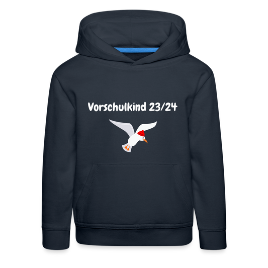 Kinder Premium Hoodie - Vorschulkind  23/24 Möwe rot - Navy