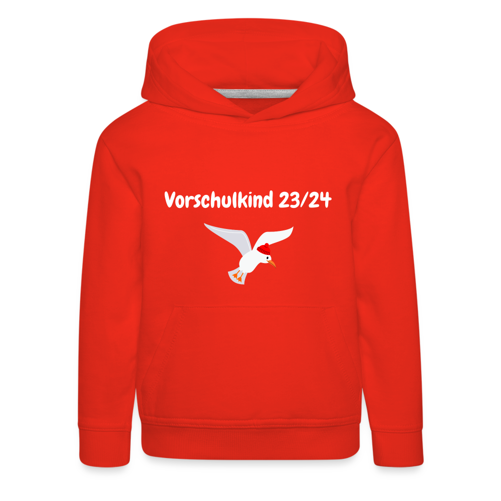 Kinder Premium Hoodie - Vorschulkind  23/24 Möwe rot - Rot