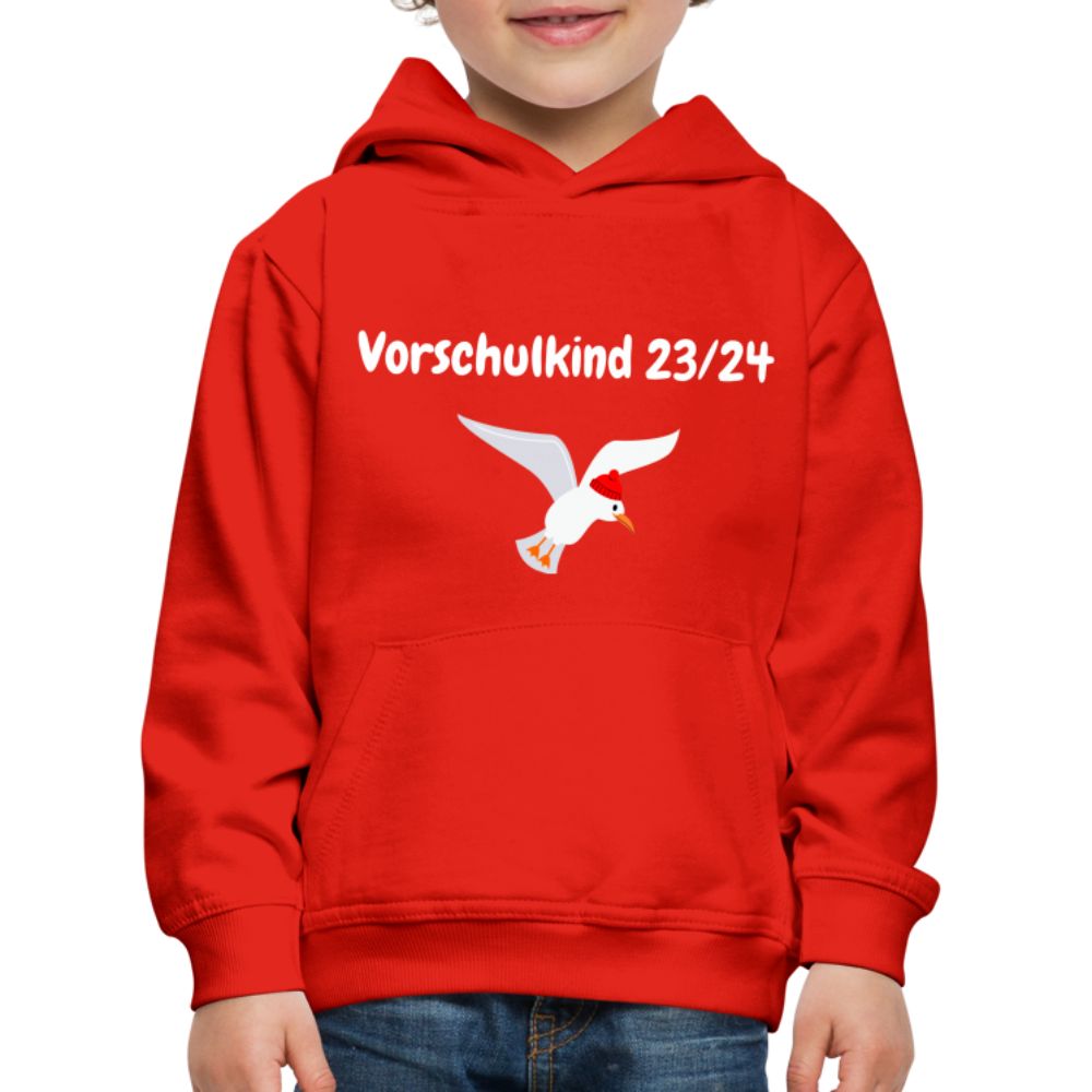 Kinder Premium Hoodie - Vorschulkind  23/24 Möwe rot - Rot