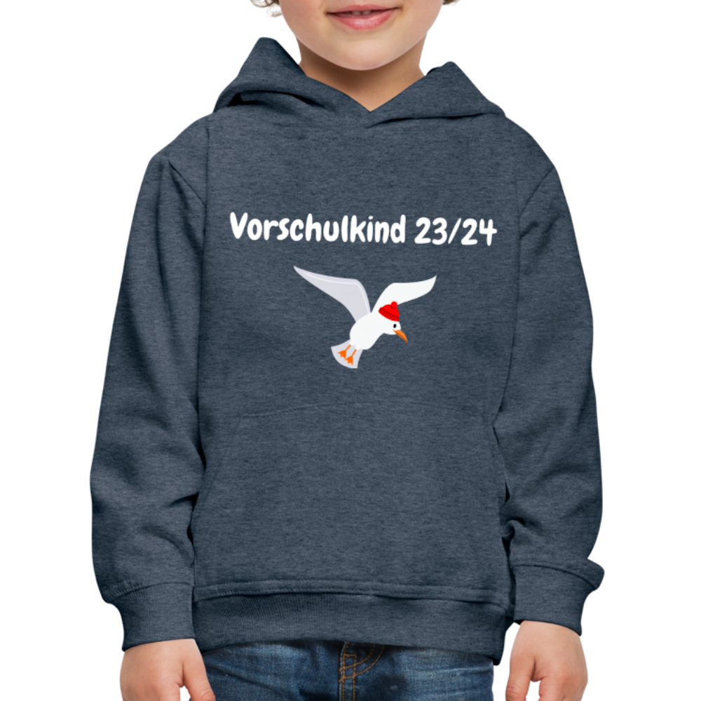 Kinder Premium Hoodie - Vorschulkind  23/24 Möwe rot - Jeansblau