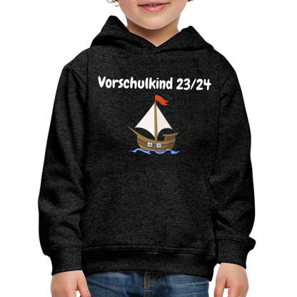 Kinder Premium Hoodie - Vorschulkind 23/24 Segelboot - Anthrazit