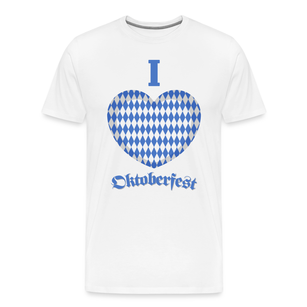 Männer Premium T-Shirt - I love Oktoberfest - weiß