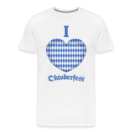 Männer Premium T-Shirt - I love Oktoberfest - weiß