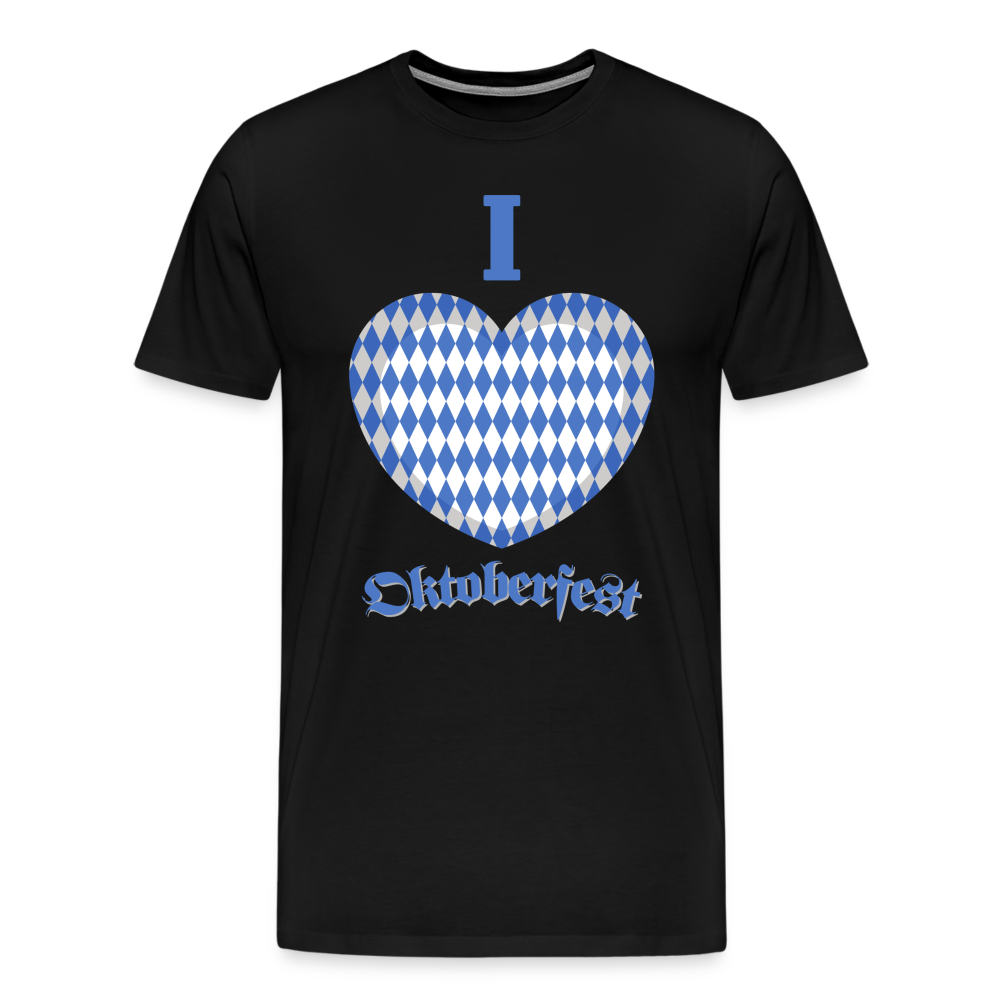 Männer Premium T-Shirt - I love Oktoberfest - Schwarz