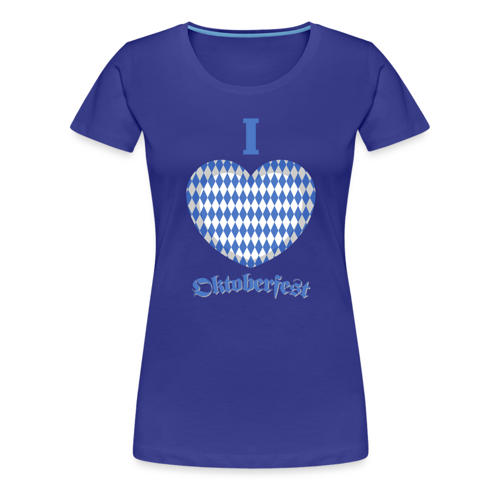 Frauen Premium T-Shirt - I love Oktoberfest - Königsblau