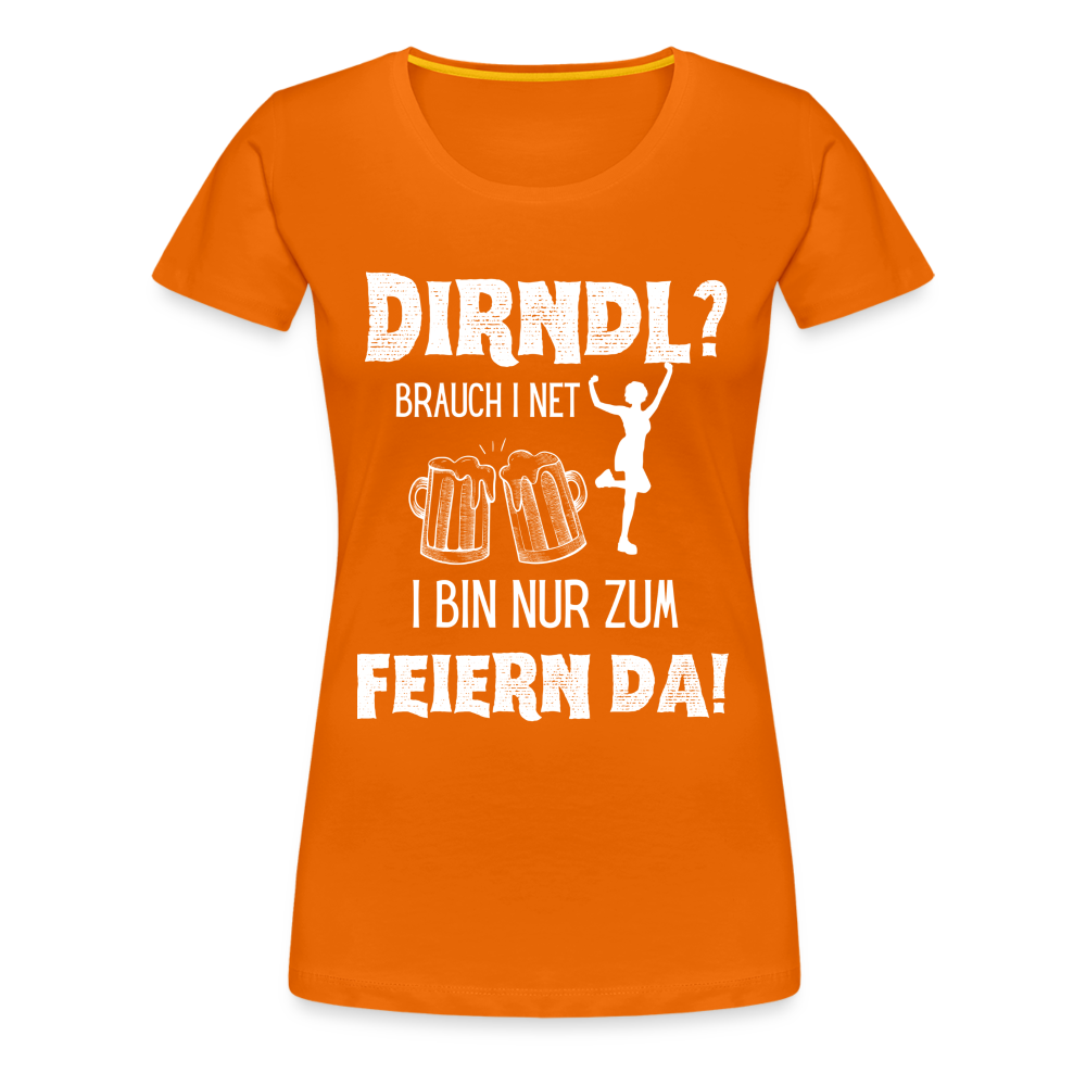 Frauen Premium T-Shirt - Dirndl? - Orange