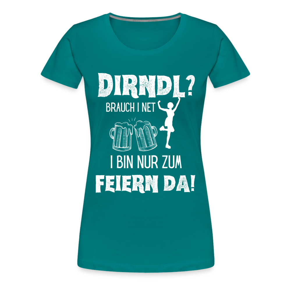 Frauen Premium T-Shirt - Dirndl? - Divablau