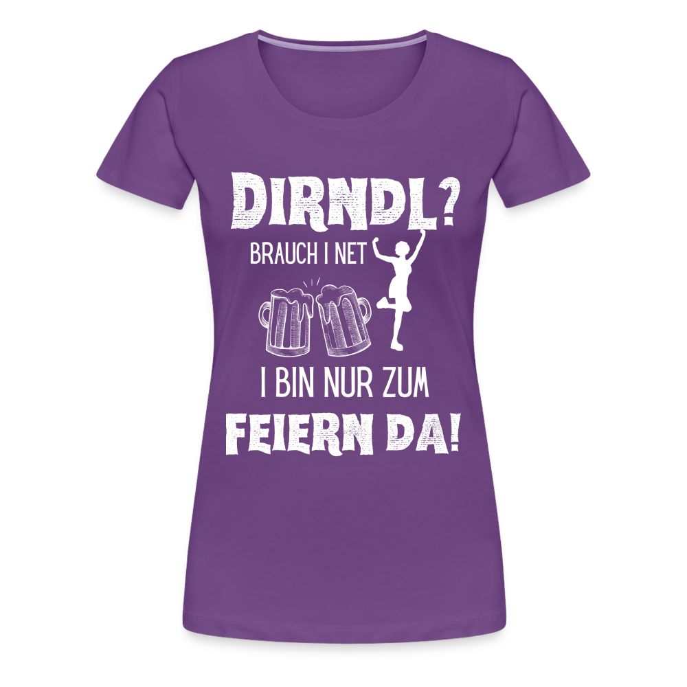 Frauen Premium T-Shirt - Dirndl? - Lila