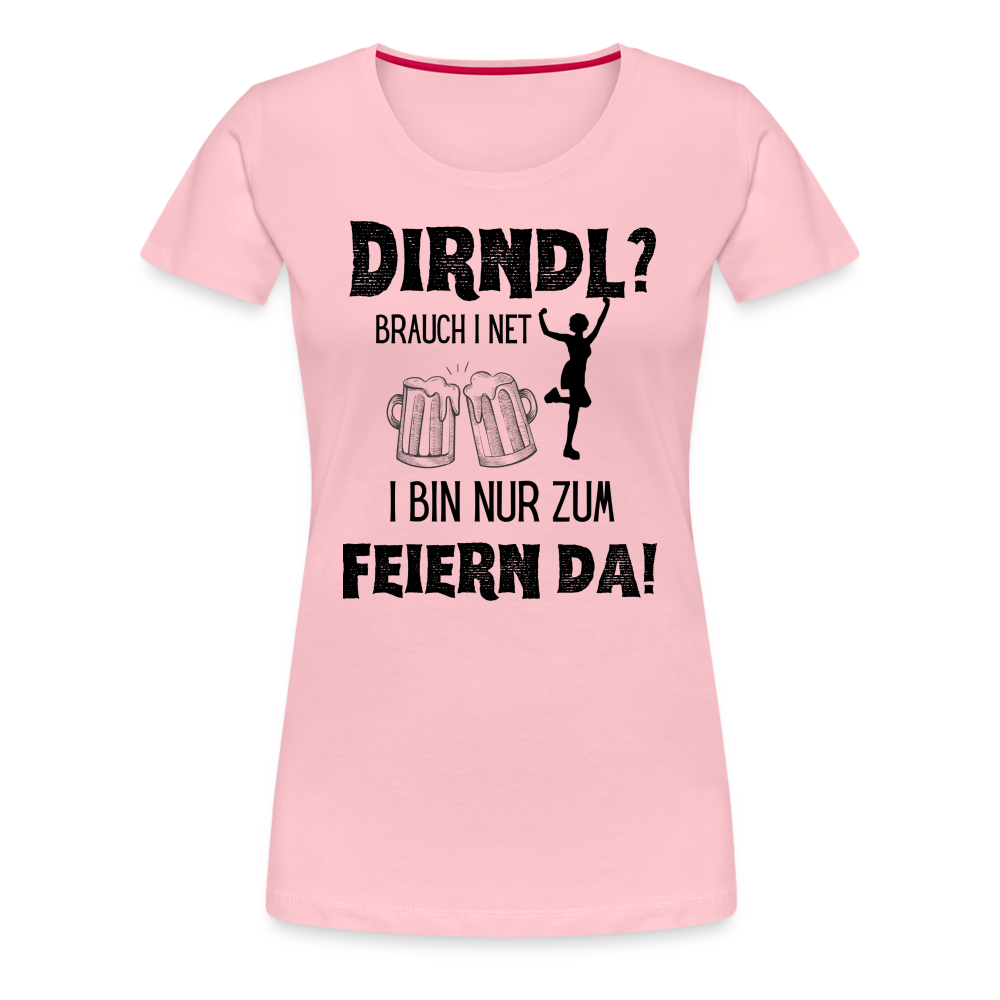 Frauen Premium T-Shirt - Dirndl? - Hellrosa