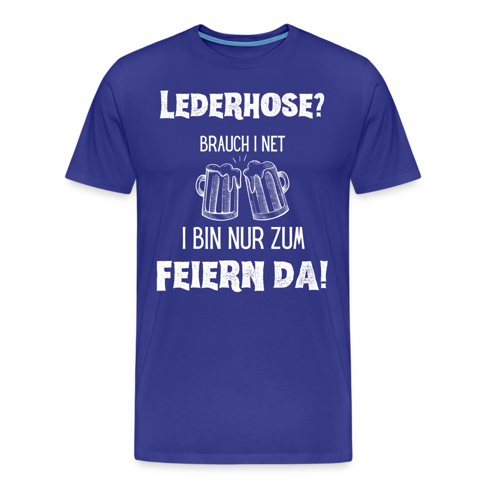 Männer Premium T-Shirt - Lederhose - Königsblau