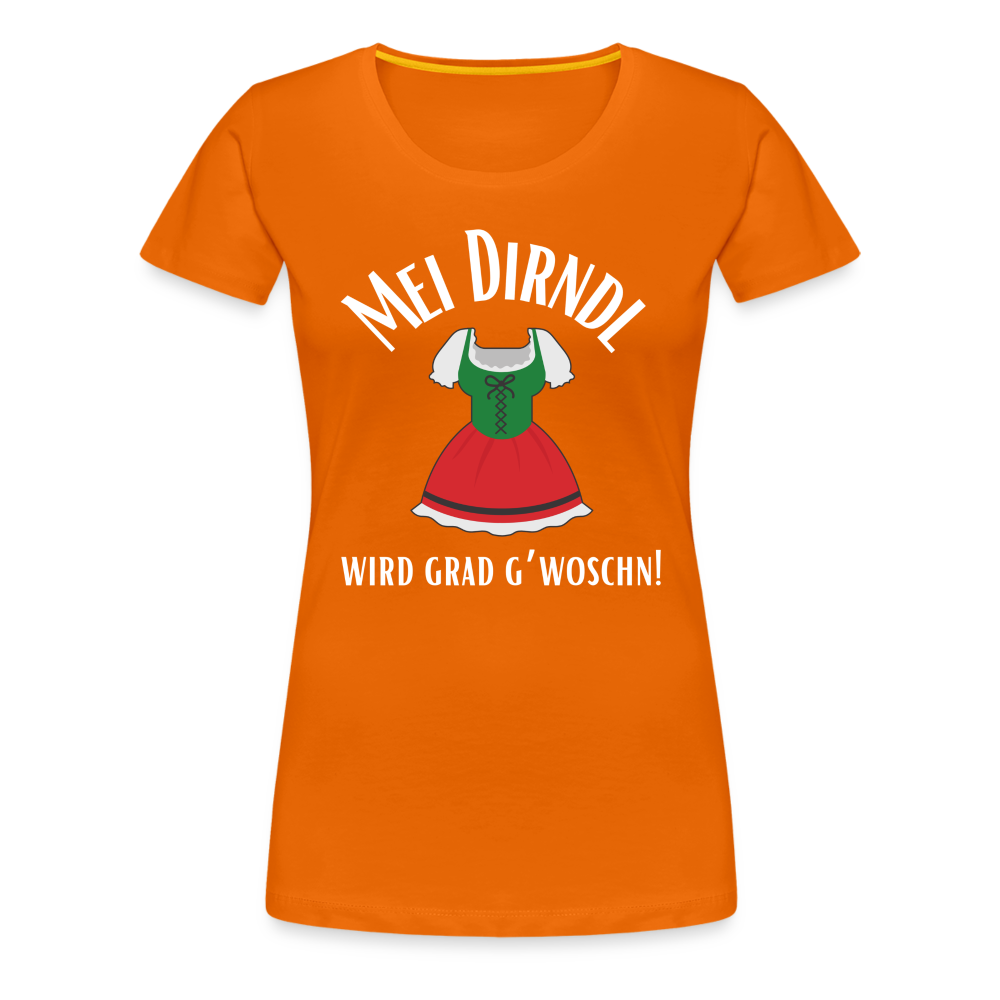 Frauen Premium T-Shirt - Mei Dirndl - Orange