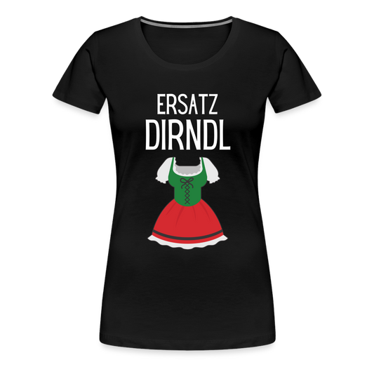 Frauen Premium T-Shirt - Ersatz Dirndl - Schwarz