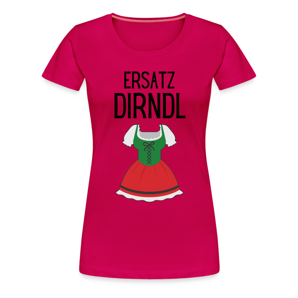 Frauen Premium T-Shirt - Ersatz Dirndl - dunkles Pink