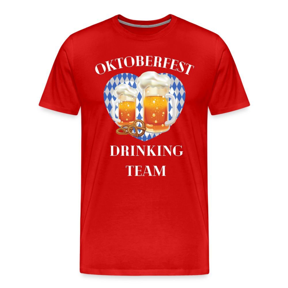 Männer Premium T-Shirt - Drinking Team - Rot