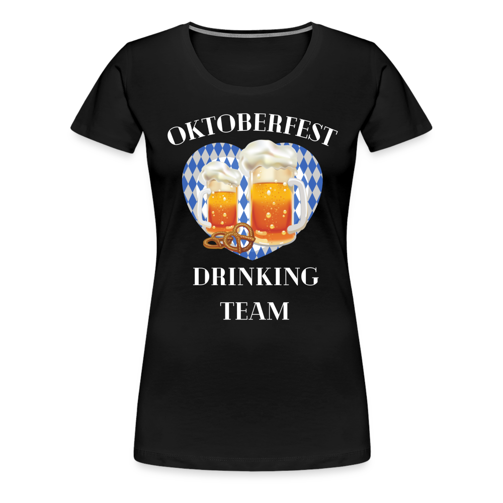 Frauen Premium T-Shirt - Drinking Team - Schwarz