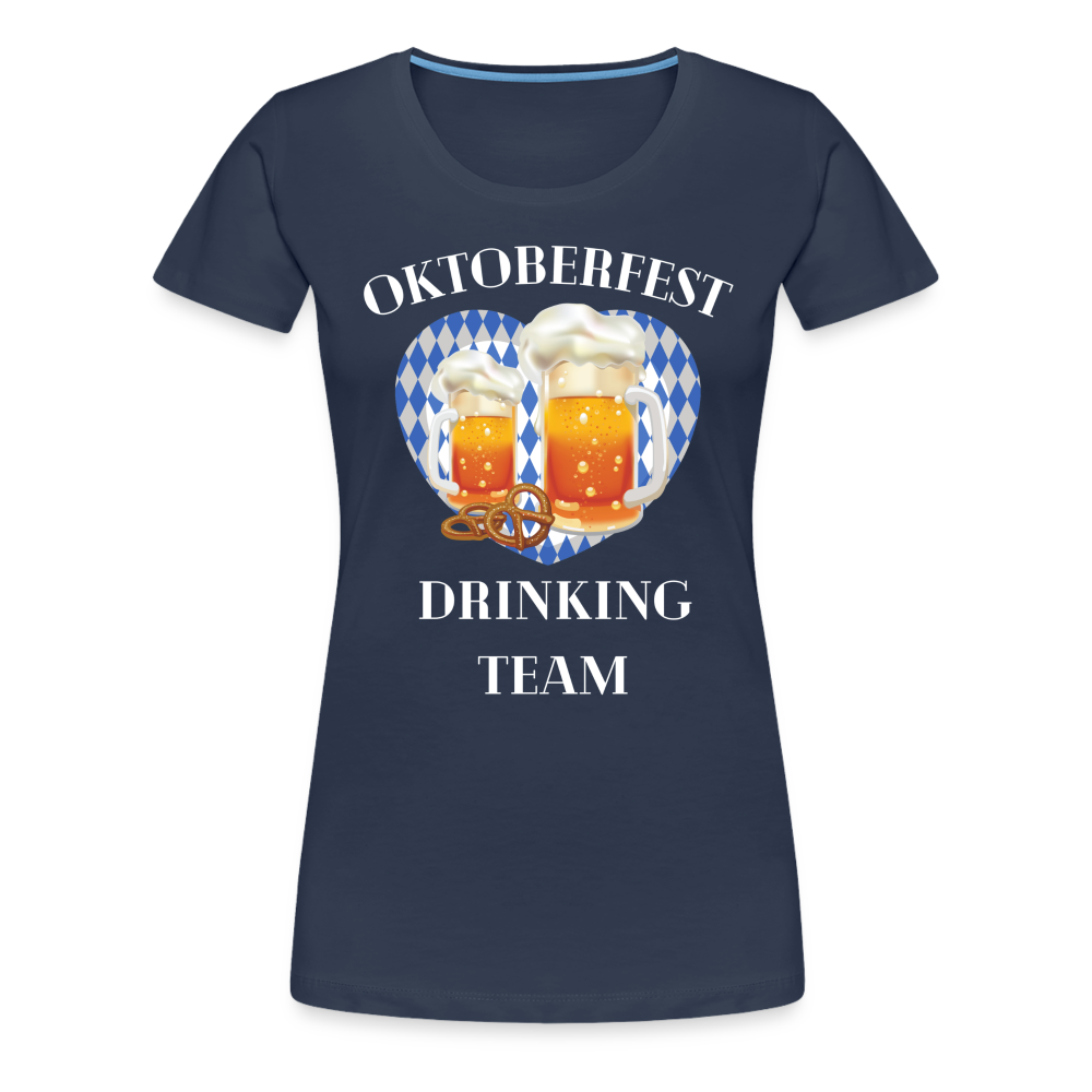 Frauen Premium T-Shirt - Drinking Team - Navy