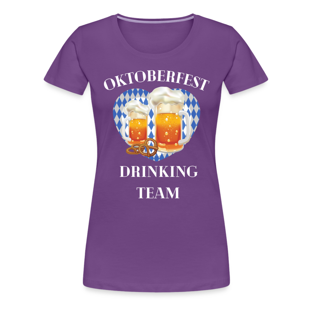 Frauen Premium T-Shirt - Drinking Team - Lila