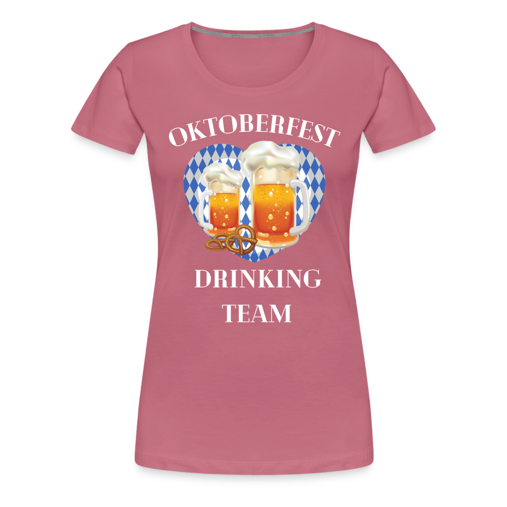 Frauen Premium T-Shirt - Drinking Team - Malve