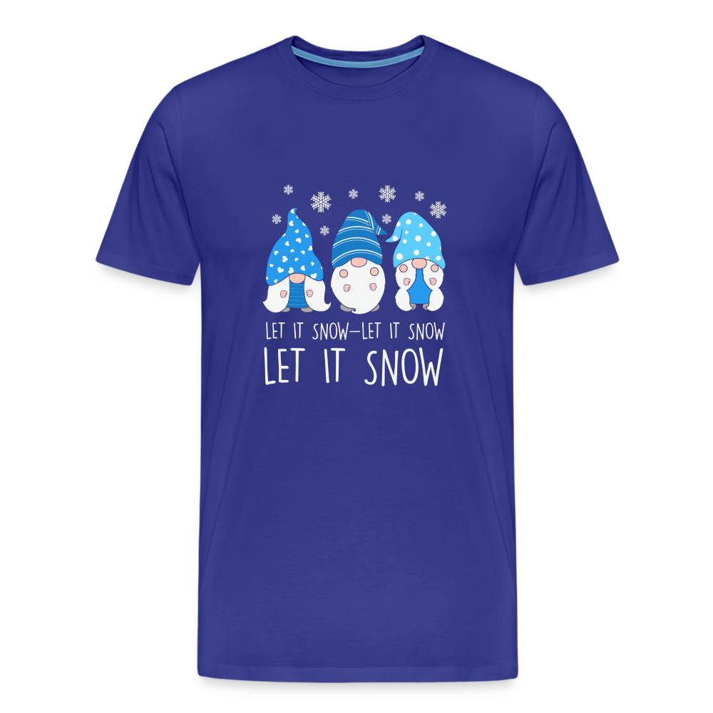 Männer Premium T-Shirt - Let it snow Wichtel - Königsblau