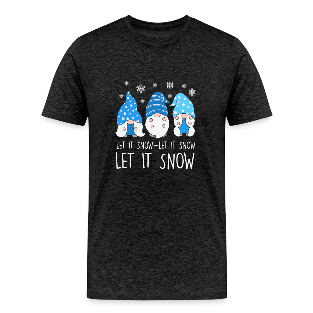 Männer Premium T-Shirt - Let it snow Wichtel - Anthrazit