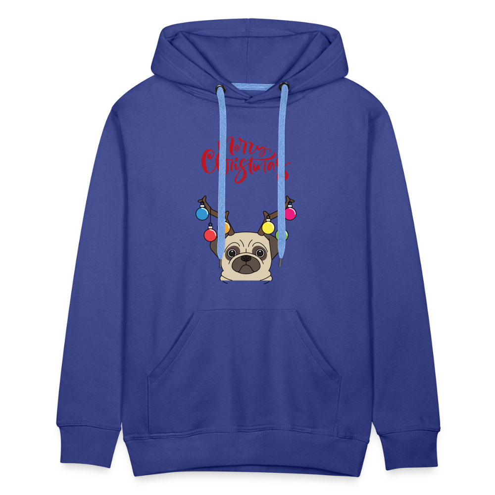 Men’s Premium Hoodie - Christmas Mops - Königsblau