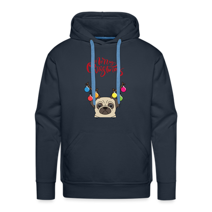 Men’s Premium Hoodie - Christmas Mops - Navy