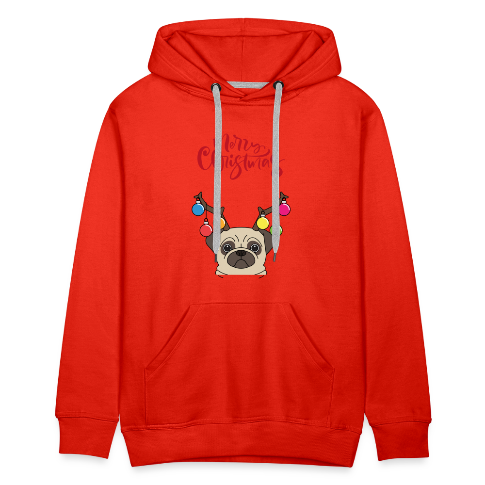 Men’s Premium Hoodie - Christmas Mops - Rot