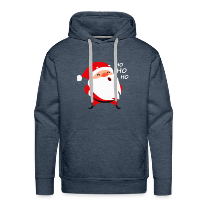 Männer Premium Hoodie - HoHoHo - Jeansblau