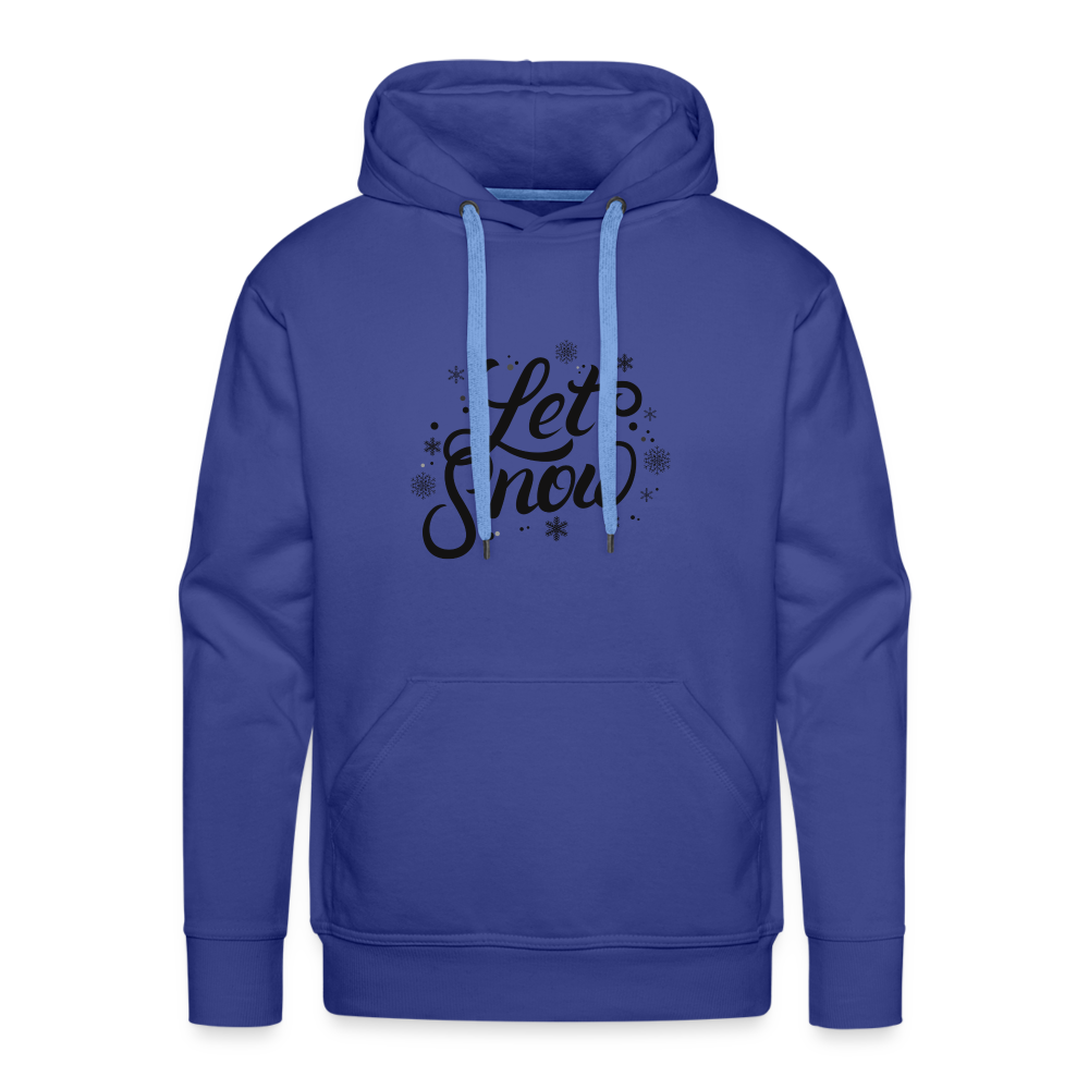 Männer Premium Hoodie - Let it snow - Königsblau