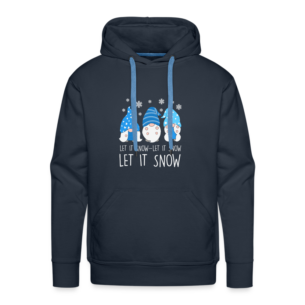 Männer Premium Hoodie - Let it snow Wichtel - Navy