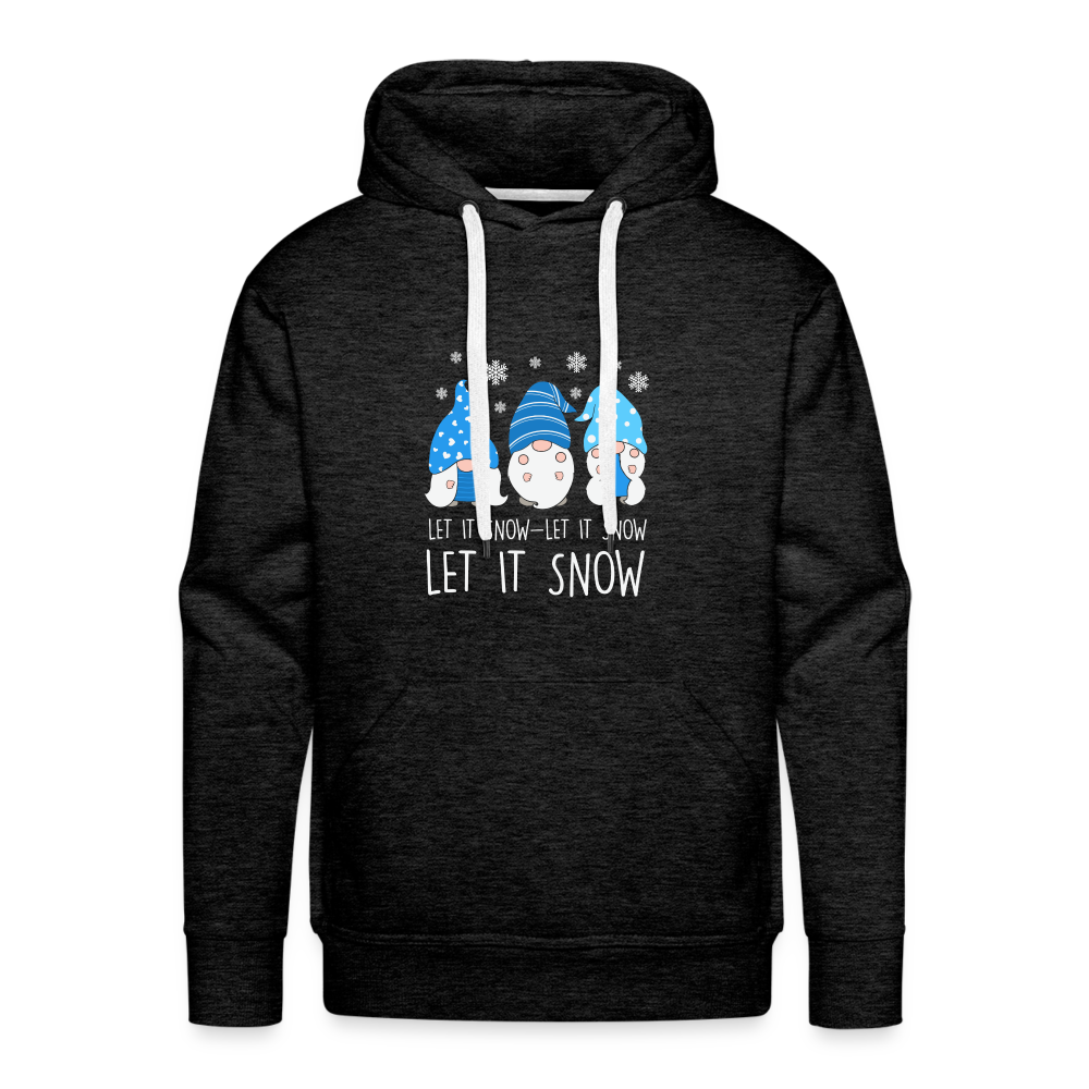 Männer Premium Hoodie - Let it snow Wichtel - Anthrazit