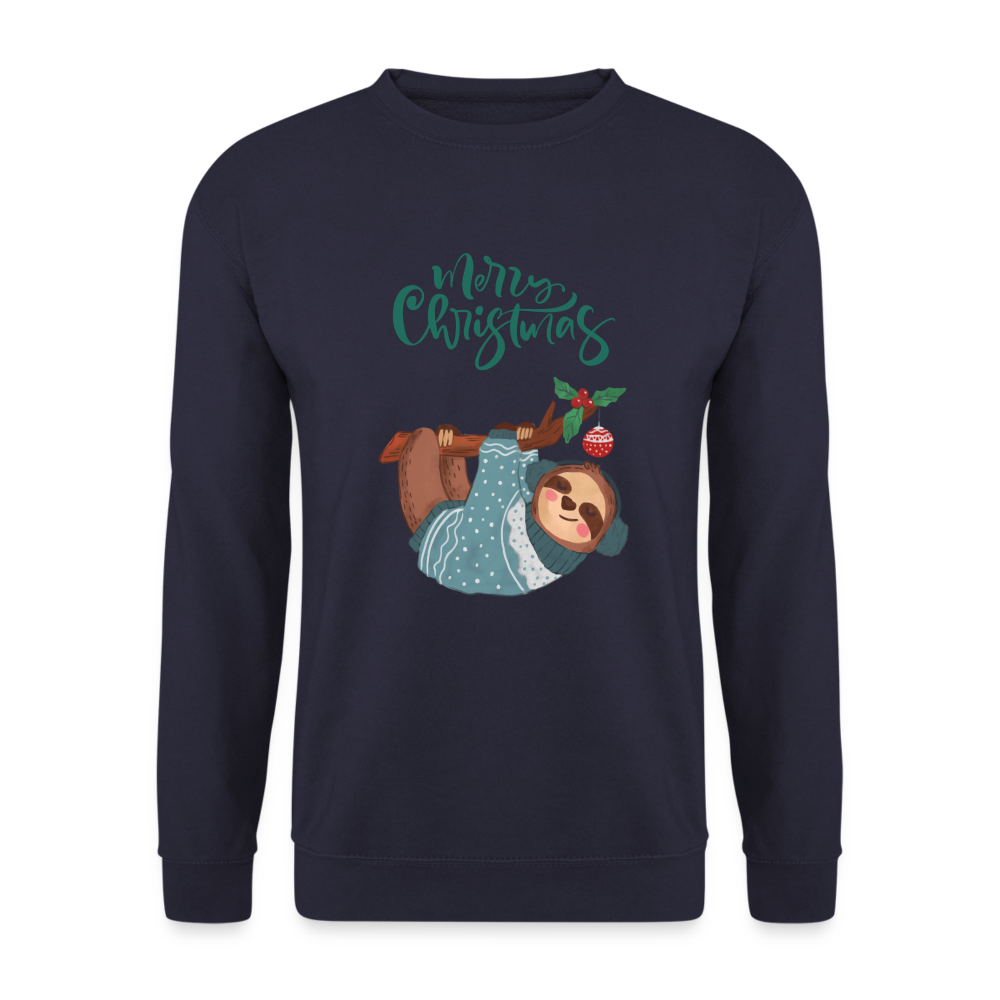 Unisex Pullover - Christmas Faultier - Navy