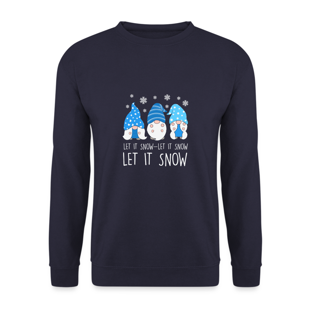 Unisex Pullover - Let it snow Wichtel - Navy