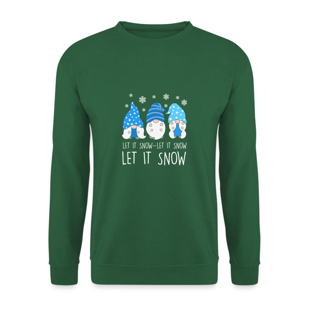 Unisex Pullover - Let it snow Wichtel - Grün