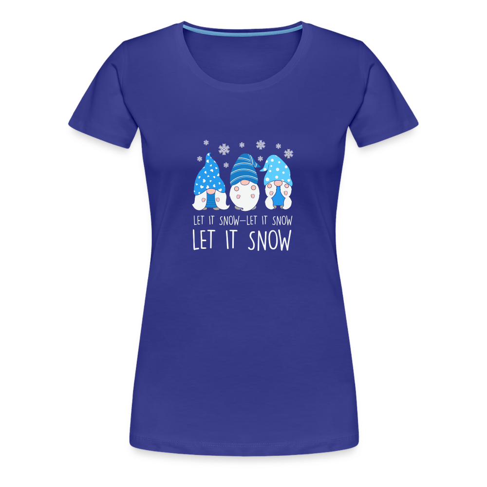 Frauen Premium T-Shirt - Let it snow Wichtel - Königsblau