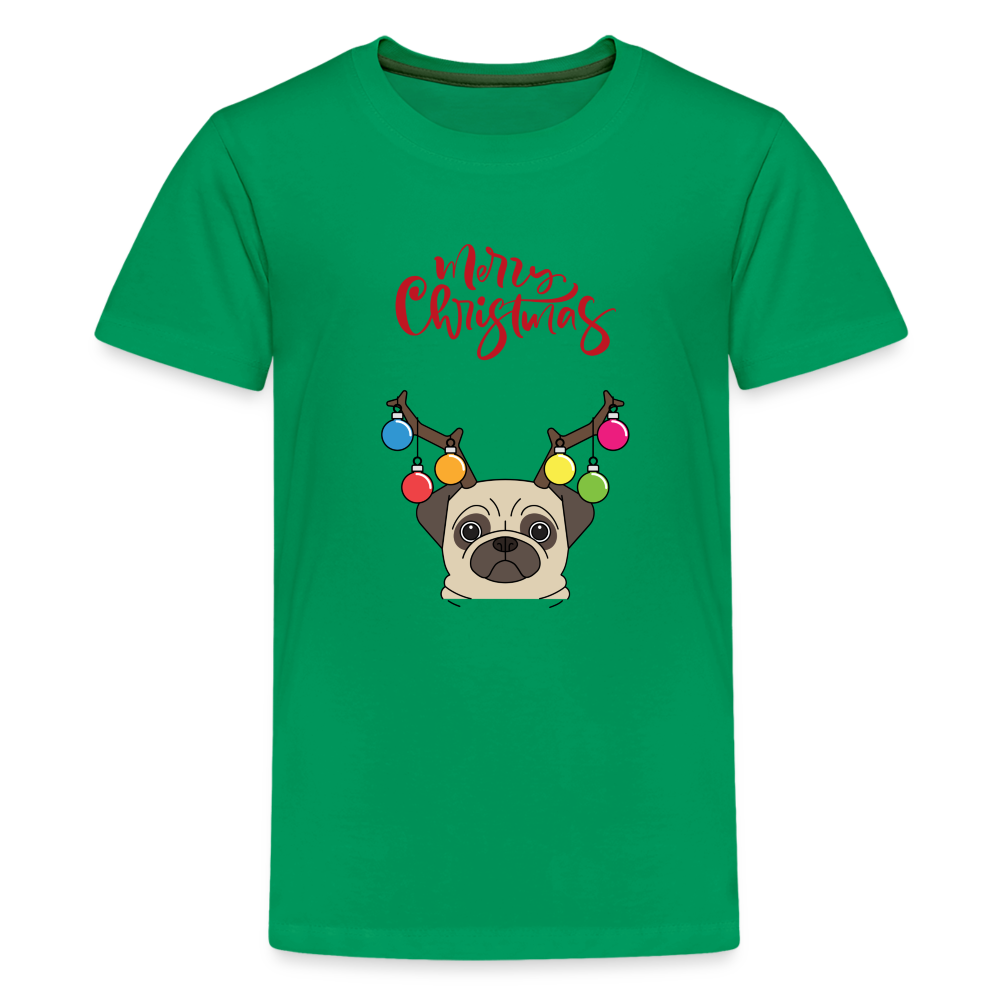 Teenager Premium T-Shirt - Christmas Mops - Kelly Green