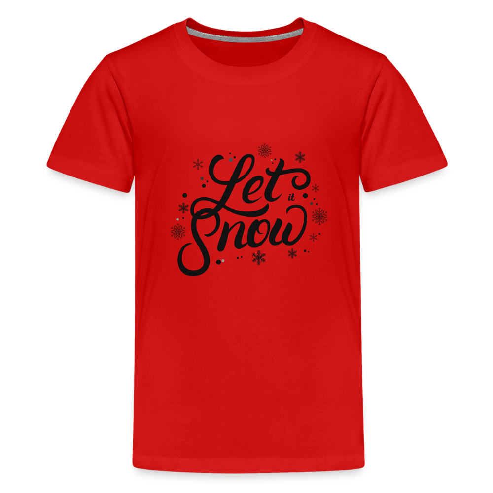 Teenager Premium T-Shirt - Let it snow - Rot