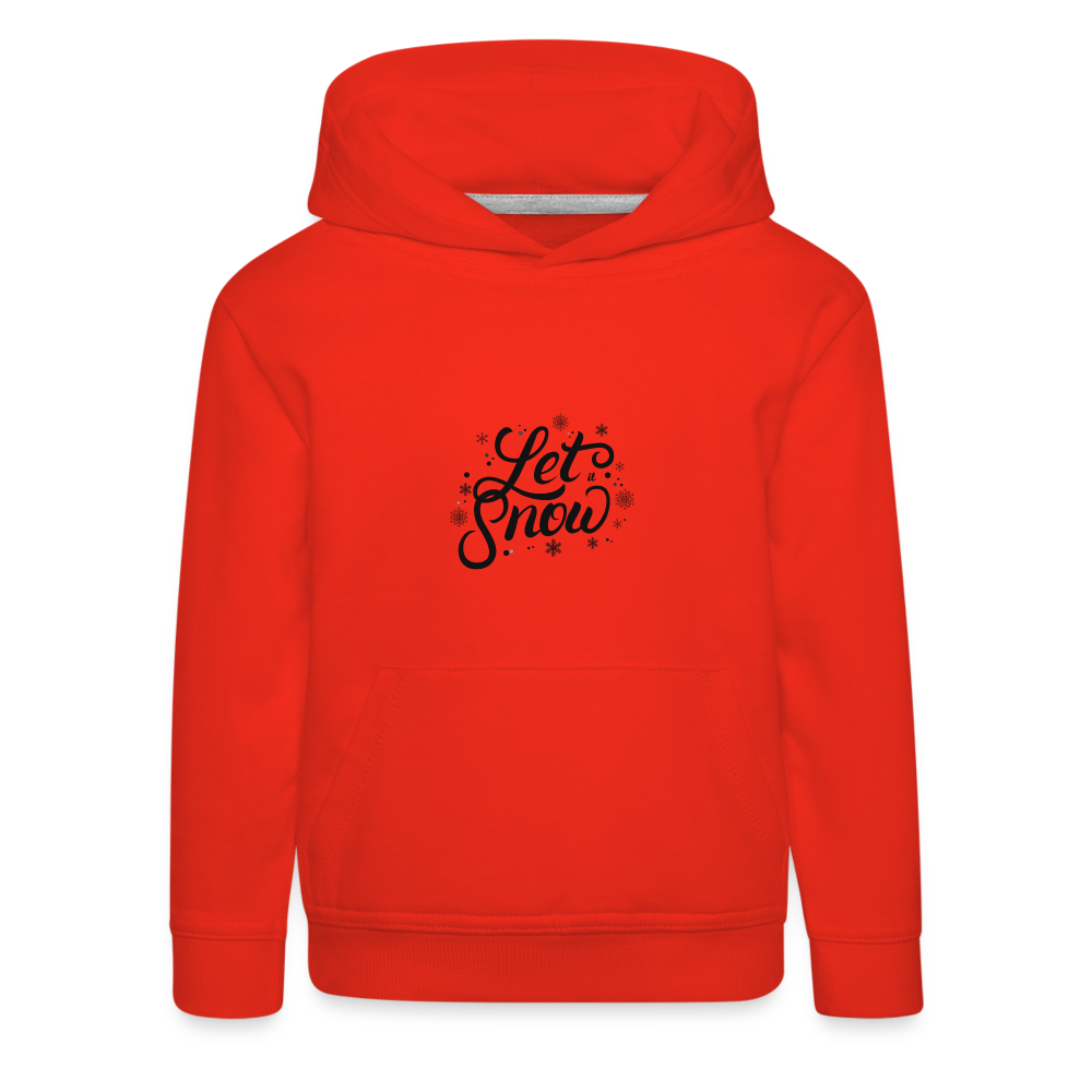 Kinder Premium Hoodie - Let it snow - Rot