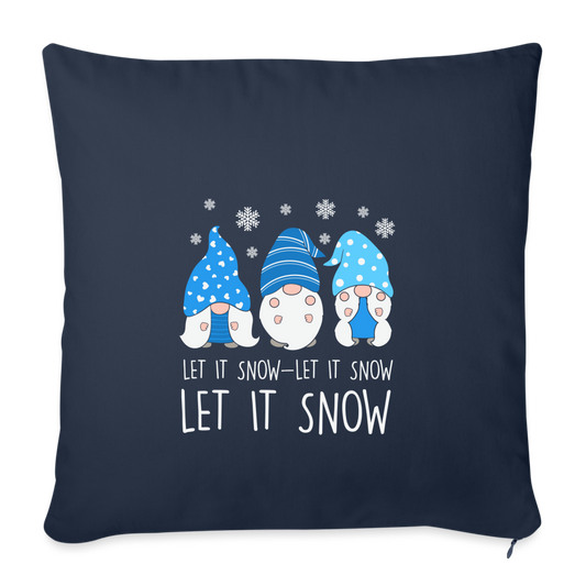 Sofakissen mit Füllung 44 x 44 cm - Let it snow Wichtel - Navy