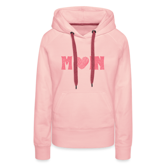 Frauen Premium Hoodie - Moin Herz (rosa) - Kristallrosa