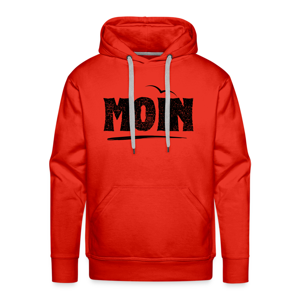 Men’s Premium Hoodie - Moin Möwe Schatten - Rot