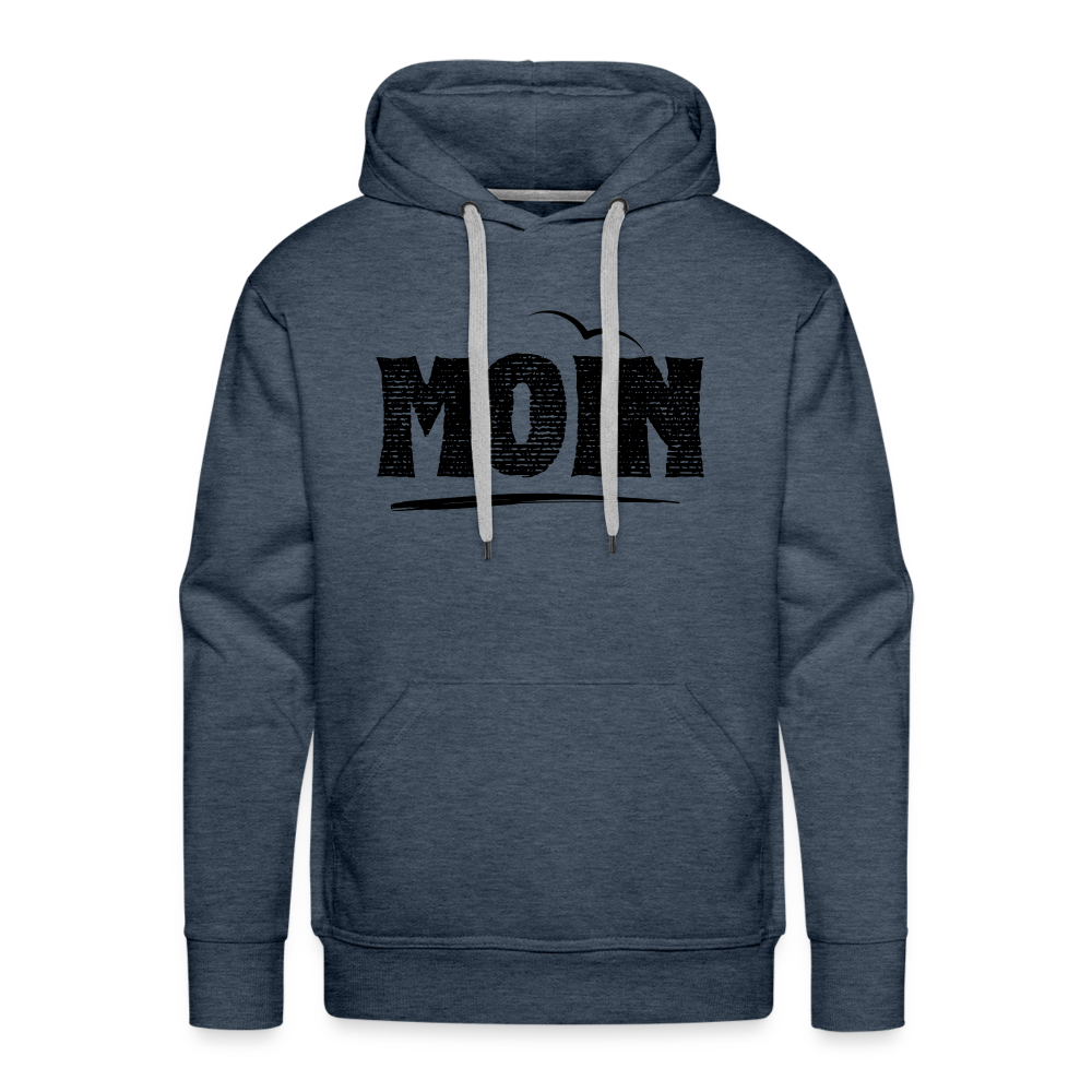 Men’s Premium Hoodie - Moin Möwe Schatten - Jeansblau