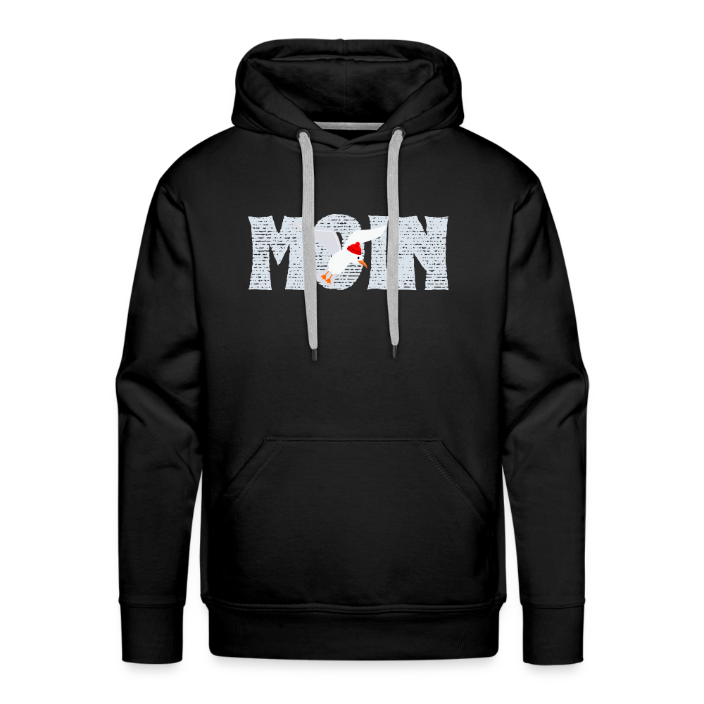 Men’s Premium Hoodie - Moin Möwe Paddel - Schwarz