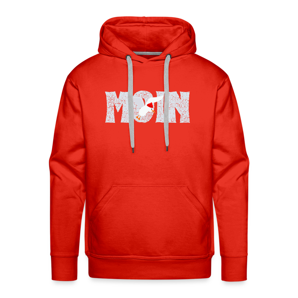 Men’s Premium Hoodie - Moin Möwe Paddel - Rot