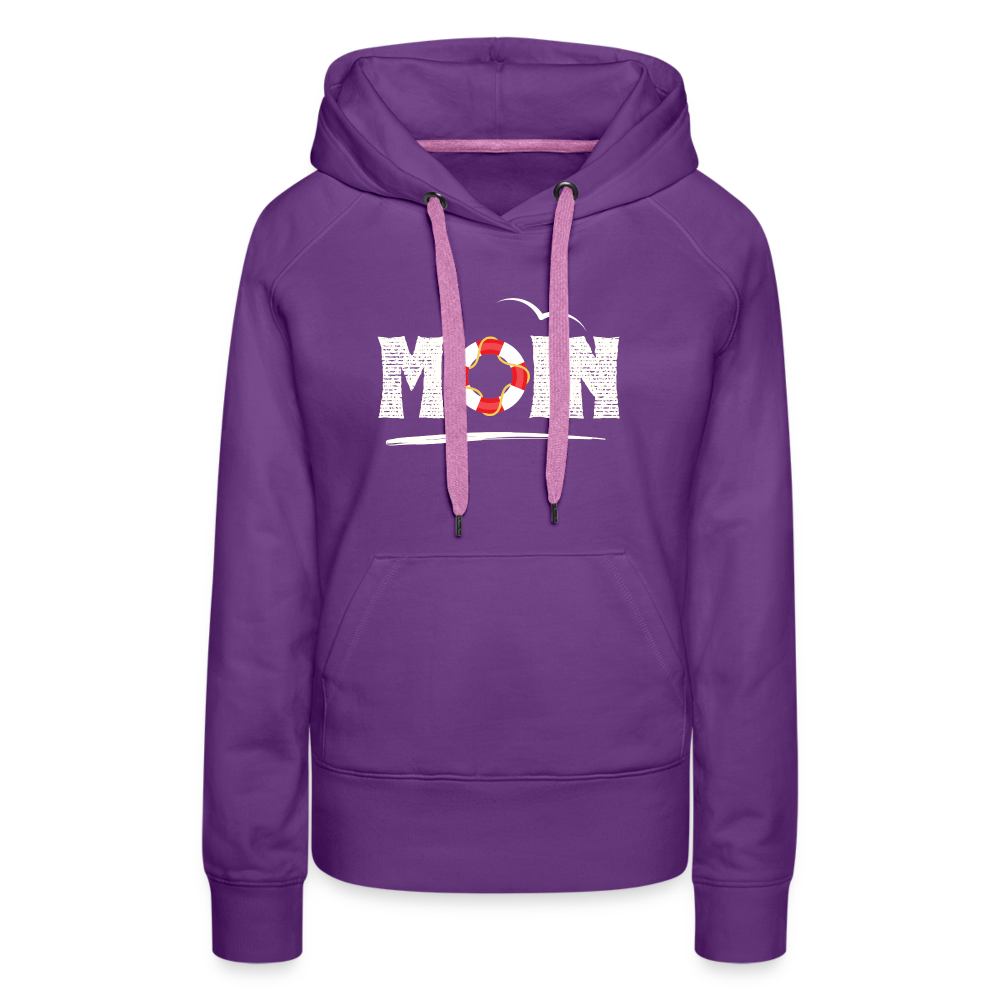 Frauen Premium Hoodie - Moin Rettungsring - Purple