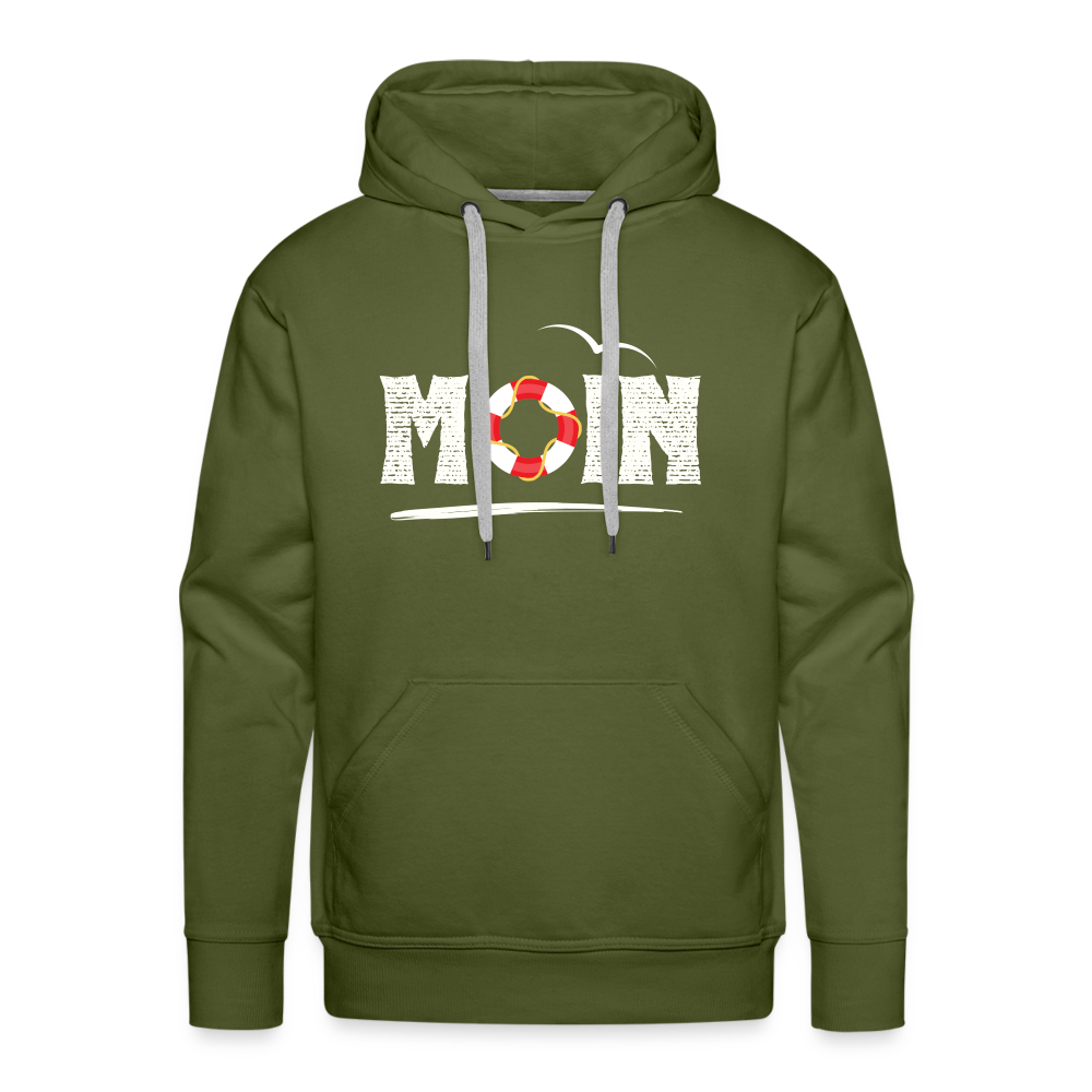 Men’s Premium Hoodie - Moin Rettungsring - Olivgrün