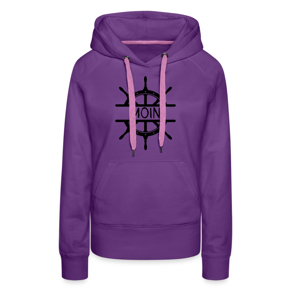 Frauen Premium Hoodie - Moin Steuerrad - Purple