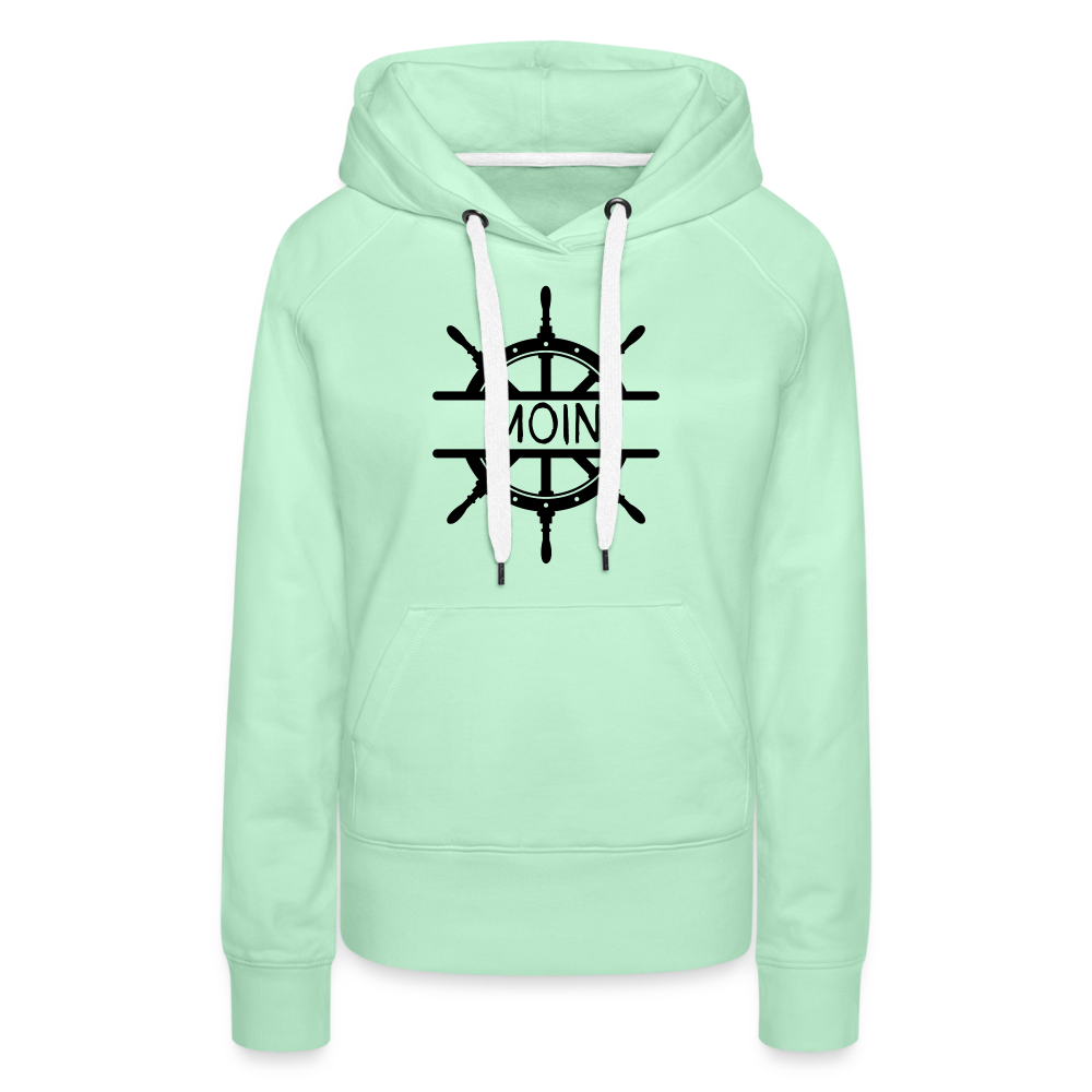 Frauen Premium Hoodie - Moin Steuerrad - helles Mintgrün