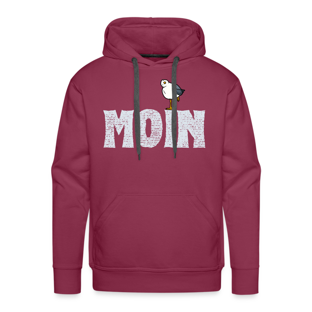 Men’s Premium Hoodie - Moin lustige Möwe - Bordeaux